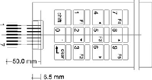 KLÁVESNICE 12-MEMBRÁNA typ 01 5108-2045