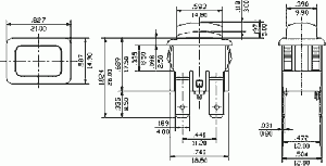 Tlačítko OFF-ON T5210R 5108-359