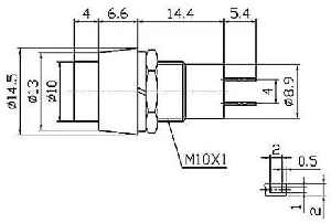 Tlačítko OFF-(ON) T2002-R 5108-4274