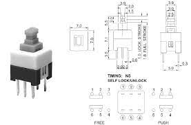 Tlačítko ON-(ON) P22 mini 7x7mm 5108-4276