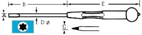 ŠROUBOVÁK TORX-04x50 - doprodej 5201-250