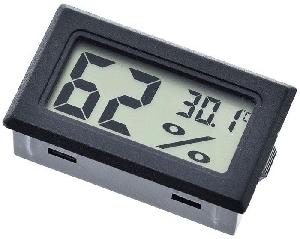 TEMP+HUM PM DIGITÁLNÍ PANELOVÉ MĚŘIDLO černé 5210-6088