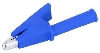 KROKOSVORKA 4mm 10A LC izolovan� modr�