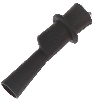 KROKOSVORKA 2mm 10A LC izolovaná černá