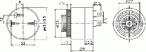 SIRÉNA BPT-380XAP24VDC piezo siréna 5115-5792
