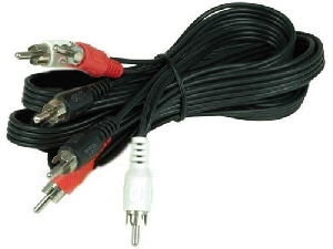 KAB 3xCINCH-V/3xCINCH-V LC 1.5m KABEL 5801-0305