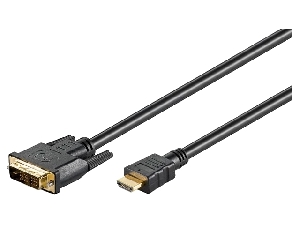 KAB HDMI-V/DVI-D-V 10m gold KABEL 5801-6072